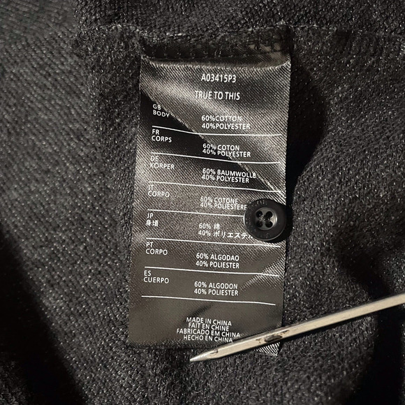 Volcom Henley Sweater Men’s Medium Gray Long Sleeve Lightweight Pocket Pullover - Picture 13 of 14